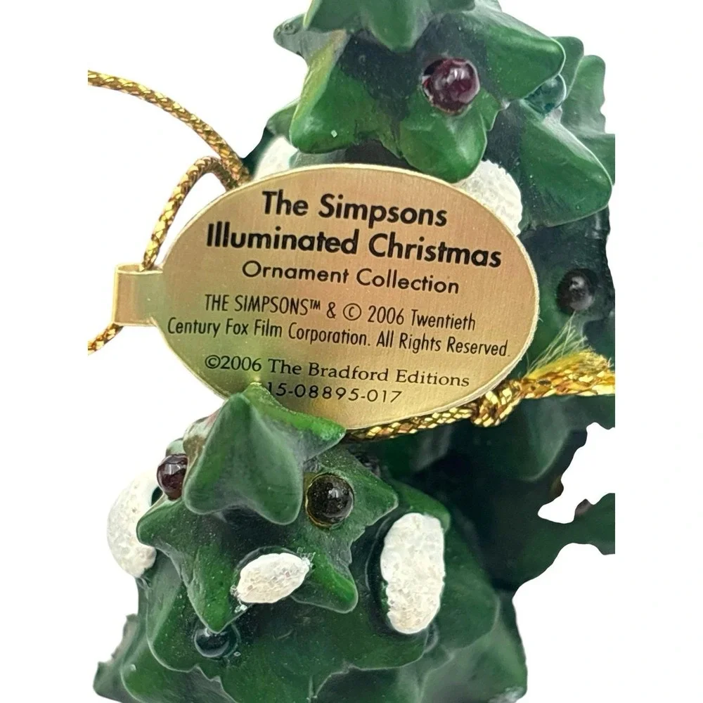The Simpsons Bradford Christmas Ornament Illuminated 